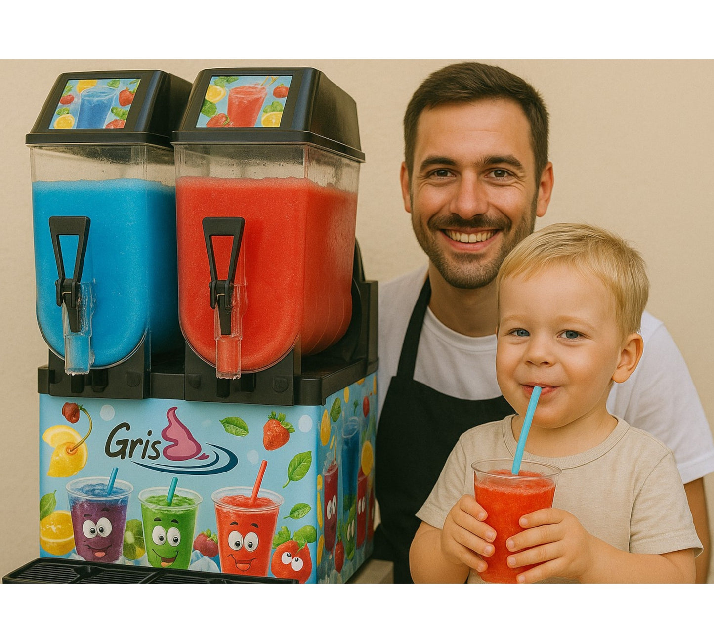 Glace pilée 2 bacs